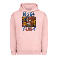 Pigment Salmon let's get lit 4th of july cow Urban Hoodie - LillyAllenDesigns