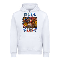 White let's get lit 4th of july cow Urban Hoodie - LillyAllenDesigns