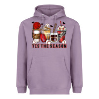 Lavender tis' the season baseball coffee cups Heavyweight Hoodie - Zillion Design Studio