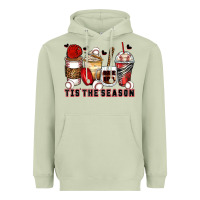 Matcha tis' the season baseball coffee cups Heavyweight Hoodie - Zillion Design Studio