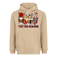 Mushroom tis' the season baseball coffee cups Heavyweight Hoodie - Zillion Design Studio