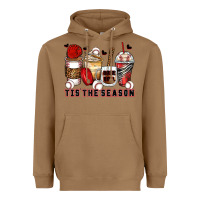 Toasted Coconut tis' the season baseball coffee cups Heavyweight Hoodie - Zillion Design Studio
