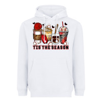 White tis' the season baseball coffee cups Heavyweight Hoodie - Zillion Design Studio