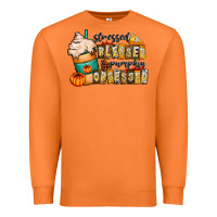 Carrot stressed blessed pumpkin obsessed Premium Sweatshirt - CowhideDigitalArt