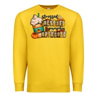 Lemon stressed blessed pumpkin obsessed Premium Sweatshirt - CowhideDigitalArt