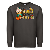 Smoke stressed blessed pumpkin obsessed Premium Sweatshirt - CowhideDigitalArt