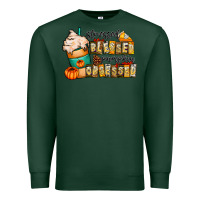 Sports Green stressed blessed pumpkin obsessed Premium Sweatshirt - CowhideDigitalArt