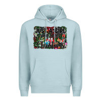 Blue Mist just a girl who loves christmas Premium Hoodie - AdoDesignShop