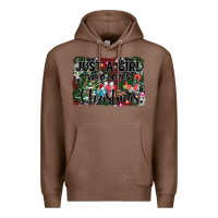 Chestnut just a girl who loves christmas Premium Hoodie - AdoDesignShop