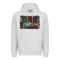 Dove Grey just a girl who loves christmas Premium Hoodie - AdoDesignShop