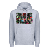 Heather Grey just a girl who loves christmas Premium Hoodie - AdoDesignShop