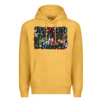 Mustard just a girl who loves christmas Premium Hoodie - AdoDesignShop