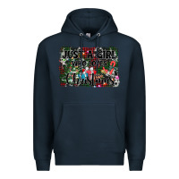 Navy just a girl who loves christmas Premium Hoodie - AdoDesignShop