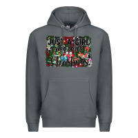 Rock just a girl who loves christmas Premium Hoodie - AdoDesignShop