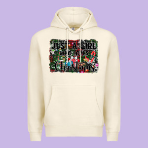 Just A Girl Who Loves Christmas Premium Hoodie Designed By Adodesignshop