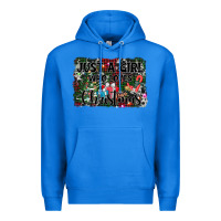 True Royal just a girl who loves christmas Premium Hoodie - AdoDesignShop