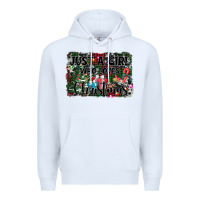 White just a girl who loves christmas Premium Hoodie - AdoDesignShop