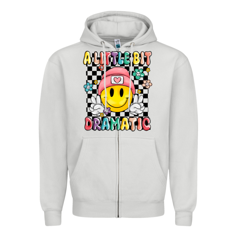 A Little Bit Dramatic Zipper Hoodie by MaliasSmallBusiness | Teevron