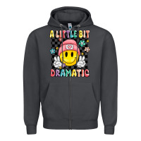 Smoke a little bit dramatic Zipper Hoodie - MaliasSmallBusiness