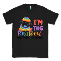 Black i'm the rainbow sheep of the family Classic Tee - MaliasSmallBusiness