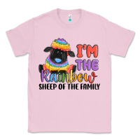 Bubblegum Pink i'm the rainbow sheep of the family Classic Tee - MaliasSmallBusiness