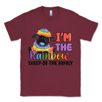Burgundy i'm the rainbow sheep of the family Classic Tee - MaliasSmallBusiness