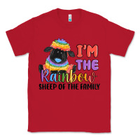 Red i'm the rainbow sheep of the family Classic Tee - MaliasSmallBusiness