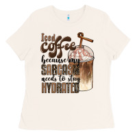 Bone iced coffee because my sarcasm needs to stay hydrated Ladies Tee - BarkalooDesign