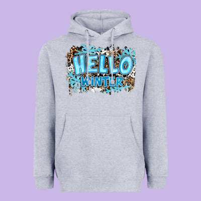 Hello Winter Heavyweight Hoodie Designed By Ranaportraitstore