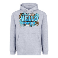 Heather Grey hello winter Heavyweight Hoodie - RanaPortraitStore
