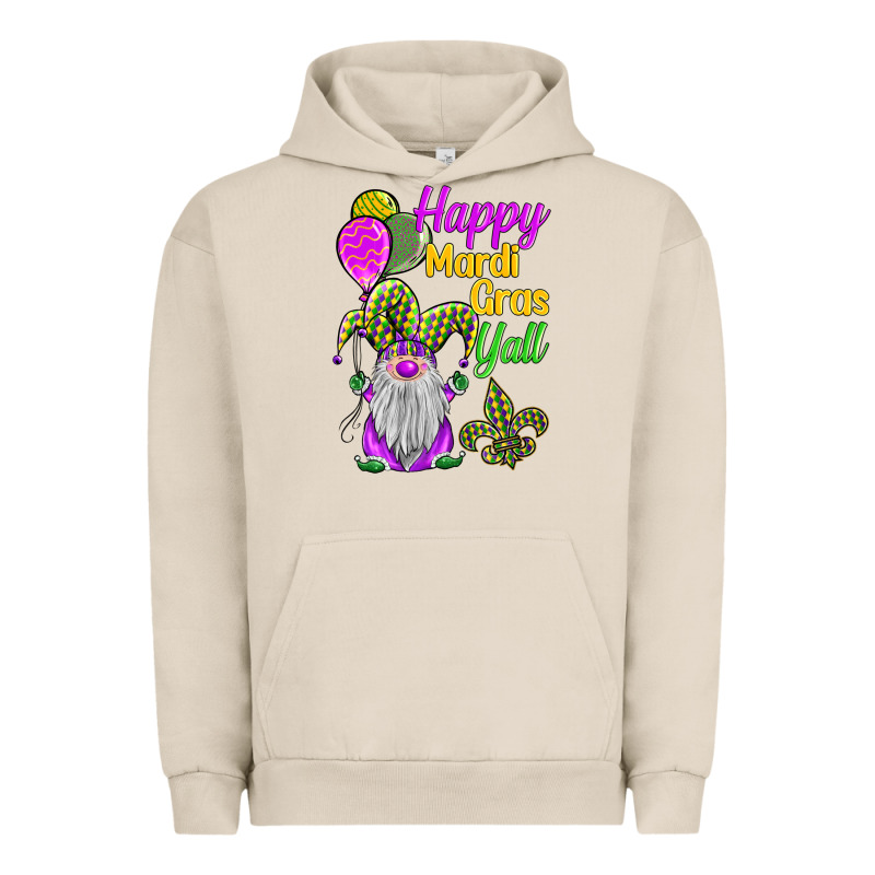 Happy Mardi Gras Y'all Urban Hoodie by BarkalooDesign | Teevron