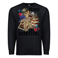Black America the beautiful 4th of july Premium Sweatshirt - CowGirlArtShop