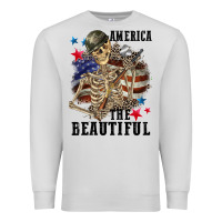 Dove Grey America the beautiful 4th of july Premium Sweatshirt - CowGirlArtShop