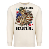 Sandshell America the beautiful 4th of july Premium Sweatshirt - CowGirlArtShop