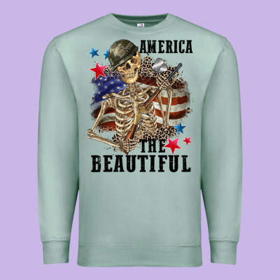 America The Beautiful 4th Of July Premium Sweatshirt Designed By Cowgirlartshop