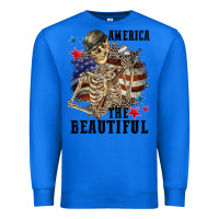 True Royal America the beautiful 4th of july Premium Sweatshirt - CowGirlArtShop