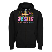 Black jesus the way the truth the life Zipper Hoodie - MaliasSmallBusiness