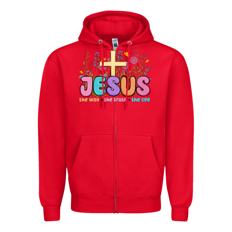 Jesus The Way The Truth The Life Zipper Hoodie by MaliasSmallBusiness | Teevron