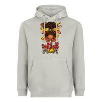 Moon Dust softball mom afro messy bun Heavyweight Hoodie - texasbilliewilder