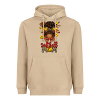 Mushroom softball mom afro messy bun Heavyweight Hoodie - texasbilliewilder