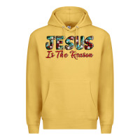Antique Gold jesus is the reason Premium Hoodie - AdoDesignShop