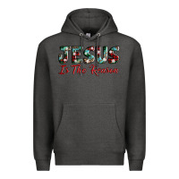 Charcoal Heather jesus is the reason Premium Hoodie - AdoDesignShop