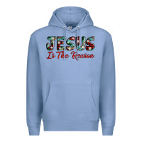Colony Blue jesus is the reason Premium Hoodie - AdoDesignShop