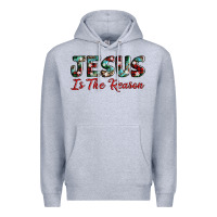 Heather Grey jesus is the reason Premium Hoodie - AdoDesignShop