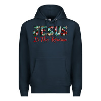 Navy jesus is the reason Premium Hoodie - AdoDesignShop
