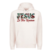 Pale Pink jesus is the reason Premium Hoodie - AdoDesignShop