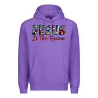 Purple jesus is the reason Premium Hoodie - AdoDesignShop