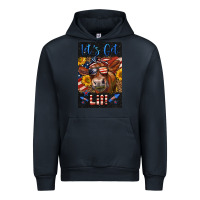 Navy Western Let's Get Lit Cow Urban Hoodie - LillyAllenDesigns