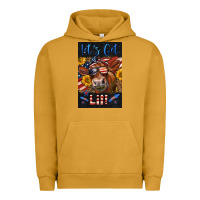 Pigment Peanut Butter Western Let's Get Lit Cow Urban Hoodie - LillyAllenDesigns