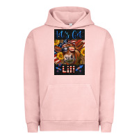 Pigment Salmon Western Let's Get Lit Cow Urban Hoodie - LillyAllenDesigns